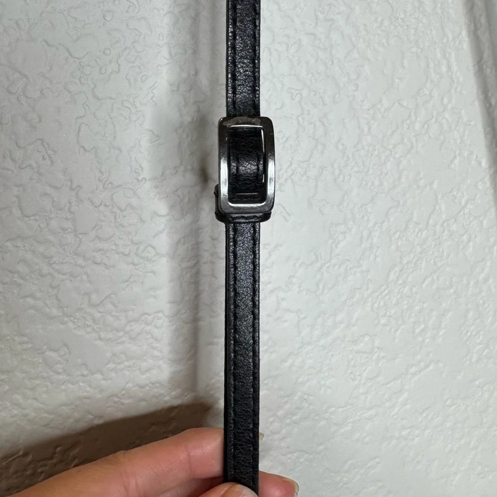 Vintage‎ Brighton Black Leather Foldable Crossbody bag Clutch Wallet